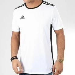 Offres 🛒 Tee 👚 Shirt De Sport Entrada 18 Jersey CD8438 Blanc de Adidas Performance ✔️