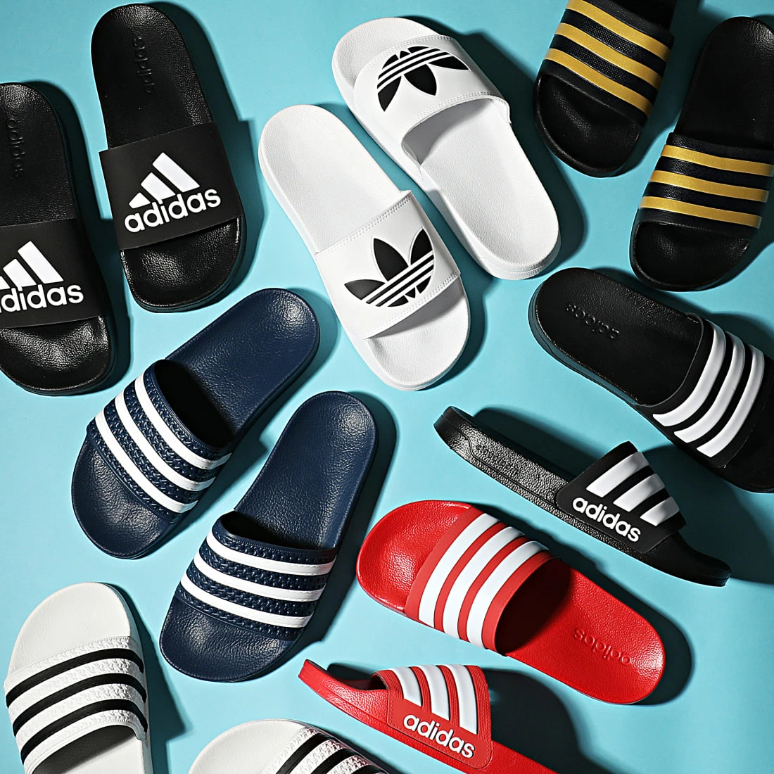 Tout neuf 🎉 Claquettes Adilette Shower AQ1701 Noir Blanc de Adidas Originals ⌛ 9 Tout neuf 🎉 Claquettes Adilette Shower AQ1701 Noir Blanc de Adidas Originals ⌛ – Image 7