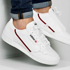 Coupon 🔥 Baskets Continental 80 G27706 Footwear White Scarlet Core Navy de Adidas Originals 💯
