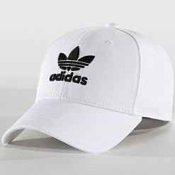 Meilleure vente 🧨 Casquette ⚾ Baseball Classic Trefoil FJ2544 Blanc de Adidas Originals 🔔