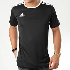 Meilleur prix 🔥 Tee 👚 Shirt A Bandes Entrada 18 CF1035 Noir de Adidas Performance 🥰