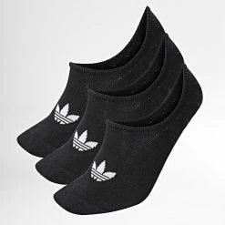Nouveau 🔥 Lot De 3 Paires De Chaussettes Basses FM0677 Noir de Adidas Originals 🔥