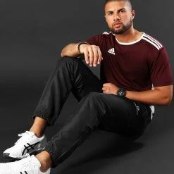 Nouveau 💯 Tee 👚 Shirt A Bandes Entrada 18 CD8430 Bordeaux de Adidas Performance ❤️ -Pas Cher adidas Magasin adidas 224572 CD8430 20201231T110247 06