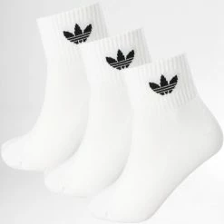 Vente flash 💯 Lot De 3 Paires De Chaussettes FT8529 Blanc de Adidas Performance ✨
