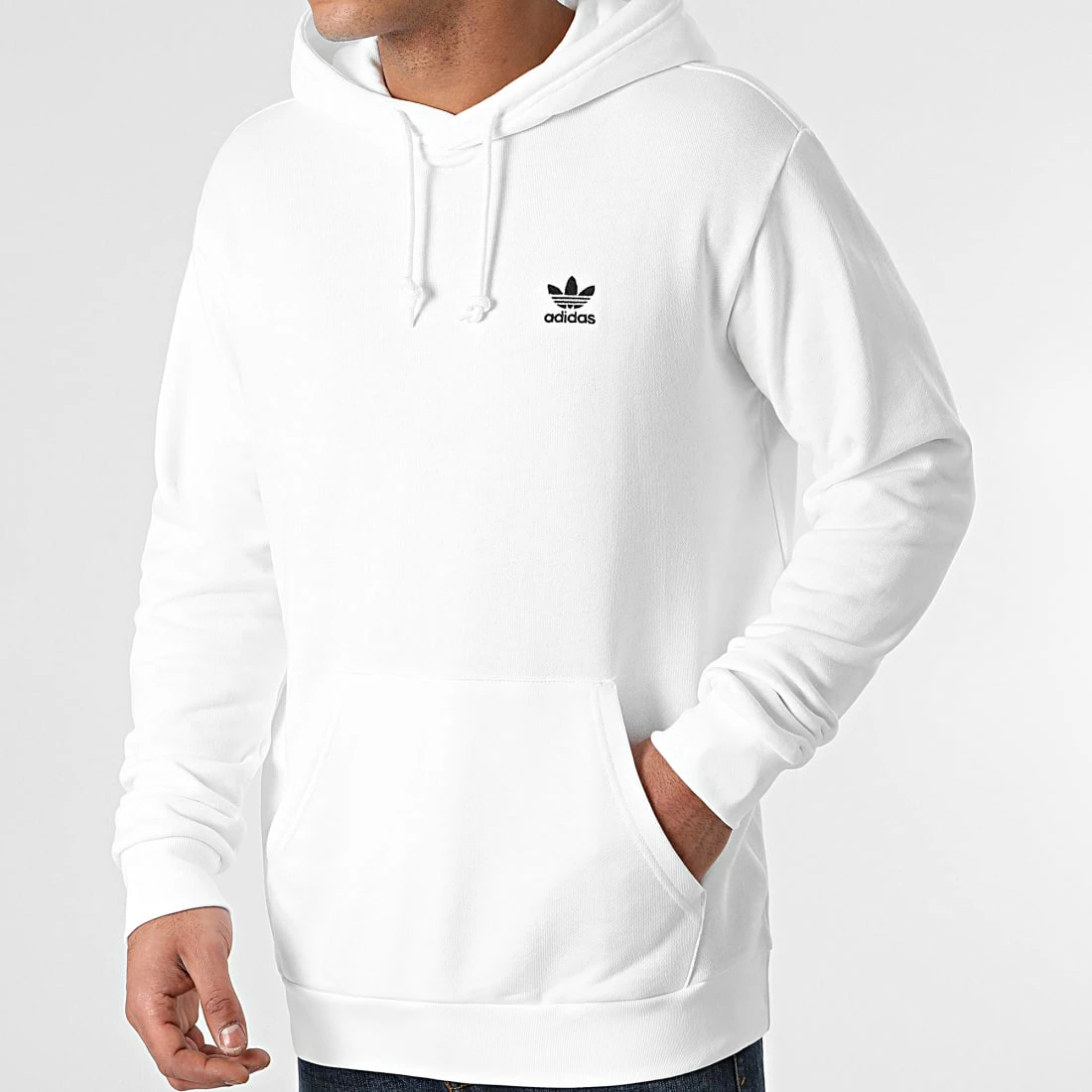Vente flash ✨ Sweat Capuche Essential GP0931 Blanc de Adidas Originals 😀 4 Vente flash ✨ Sweat Capuche Essential GP0931 Blanc de Adidas Originals 😀 – Image 2