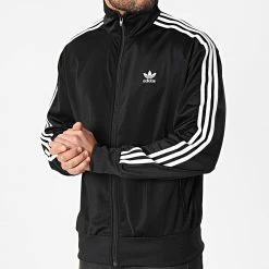 Grosses soldes 😀 Veste Zippée A Bandes Firebird GN3521 Noir de Adidas Originals 😍 -Pas Cher adidas Magasin adidas 246363 GN3521 20210113T114948 03