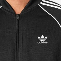 Top 10 🛒 Veste Zippée A Bandes Pimeblue SST GF0198 Noir de Adidas Originals ✔️ -Pas Cher adidas Magasin adidas 246367 GF0198 20210113T115120 02