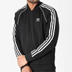 Top 10 🛒 Veste Zippée A Bandes Pimeblue SST GF0198 Noir de Adidas Originals ✔️ -Pas Cher adidas Magasin adidas 246367 GF0198 20210113T115122 03
