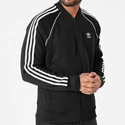 Top 10 🛒 Veste Zippée A Bandes Pimeblue SST GF0198 Noir de Adidas Originals ✔️ -Pas Cher adidas Magasin adidas 246367 GF0198 20210113T115125 05