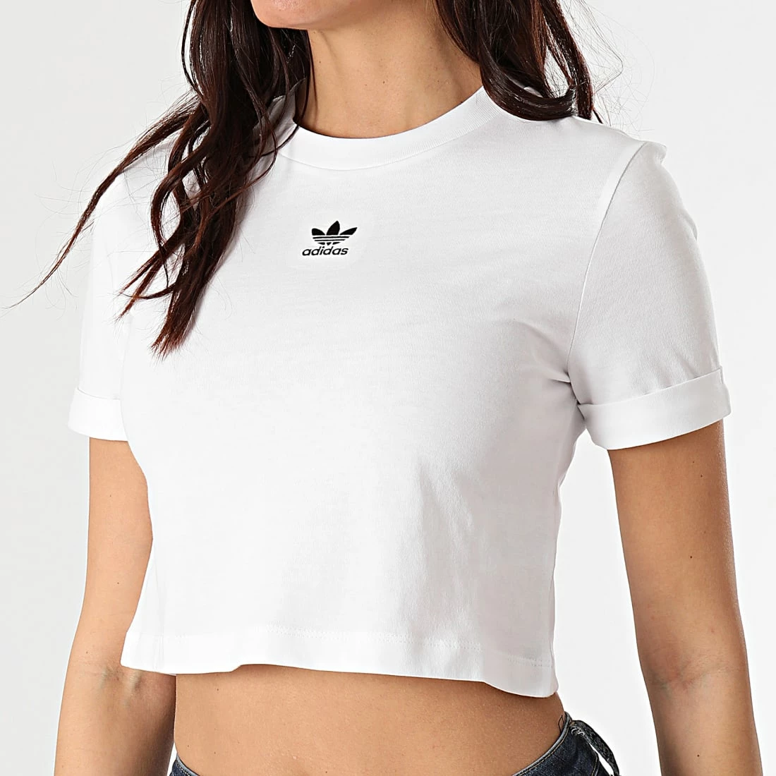 Budget 😀 Tee 👚 Shirt Femme Crop GN2803 Blanc de Adidas Originals ✔️ 3 Budget 😀 Tee 👚 Shirt Femme Crop GN2803 Blanc de Adidas Originals ✔️
