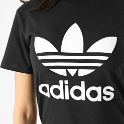 Meilleure vente 🧨 Tee 👕 Shirt Femme GN2896 Noir de Adidas Originals ❤️ -Pas Cher adidas Magasin adidas 247413 GN2896 20210226T160530 04