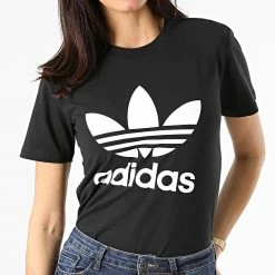 Meilleure vente 🧨 Tee 👕 Shirt Femme GN2896 Noir de Adidas Originals ❤️ -Pas Cher adidas Magasin adidas 247413 GN2896 20210226T160532 05