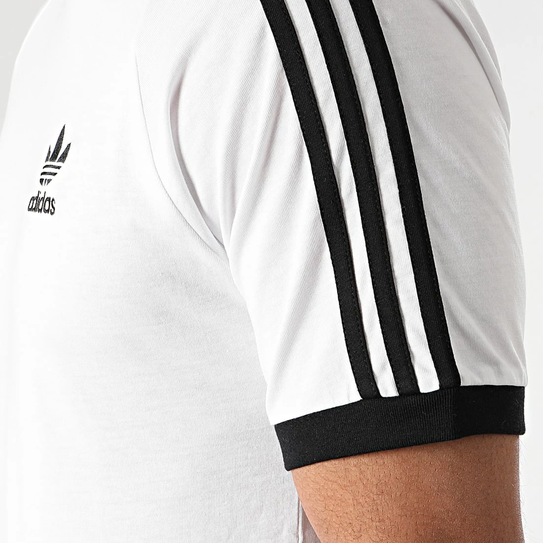 Meilleure affaire 👍 Tee 👕 Shirt A Bandes 3 Stripes GN3494 Blanc de Adidas Originals 👏 5 Meilleure affaire 👍 Tee 👕 Shirt A Bandes 3 Stripes GN3494 Blanc de Adidas Originals 👏 – Image 3
