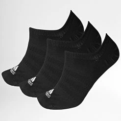 Tout neuf 🛒 Lot De 3 Paires De Chaussettes Basses Light Nosh DZ9416 Noir de Adidas Performance 🎁