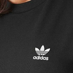 Meilleure affaire 🎁 Tee 👚 Shirt Manches Longues Femme A Bandes 3 Stripes GN2911 Noir de Adidas Originals 🥰 -Pas Cher adidas Magasin adidas 248839 GN2911 20210302T085350 02