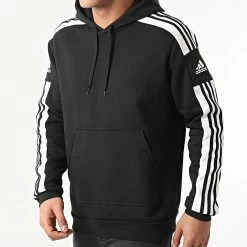 Grosses soldes 🛒 Sweat Capuche A Bandes SQ21 GT6634 Noir de Adidas Performance 👏