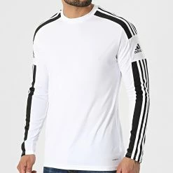Les meilleures critiques de 🎉 Tee 👕 Shirt Manches Longues A Bandes Squad 21 GN5793 Blanc de Adidas Performance 🎉