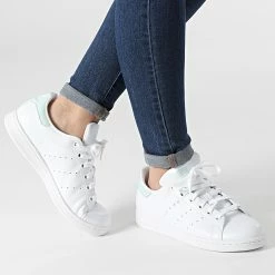 Grosses soldes ⌛ Baskets Femme Stan Smith G58186 Cloud White Dash Green Core Black de Adidas Originals 🔔 -Pas Cher adidas Magasin adidas 258892 G58186 20210602T154809 03