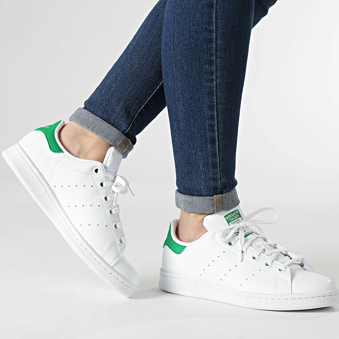 Meilleure vente 🥰 Baskets Femme Stan Smith FX7519 Cloud White Green de Adidas Originals 😉 5 Meilleure vente 🥰 Baskets Femme Stan Smith FX7519 Cloud White Green de Adidas Originals 😉 – Image 3