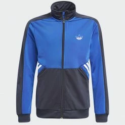 Le moins cher 🤩 Veste Zippée Enfant GN2414 Bleu Marine de Adidas Originals 🤩