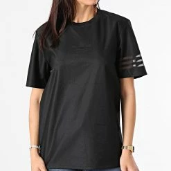 Coupon ❤️ Tee 👕 Shirt Femme GN3208 Noir de Adidas Originals ⭐ -Pas Cher adidas Magasin adidas 264689 GN3208 20210511T085741 03