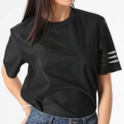 Coupon ❤️ Tee 👕 Shirt Femme GN3208 Noir de Adidas Originals ⭐ -Pas Cher adidas Magasin adidas 264689 GN3208 20210511T085745 05