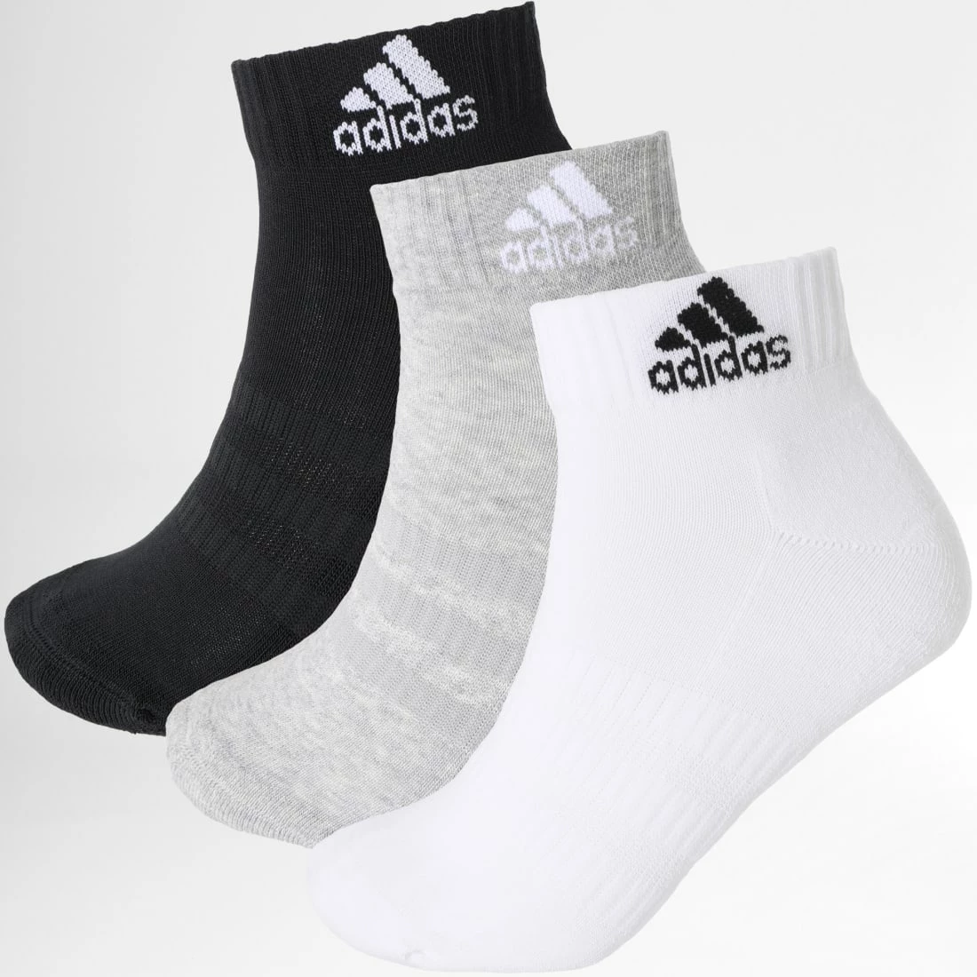 Grosses soldes 🛒 Lot De 3 Paires De Chaussettes Cush Ankle DZ9364 Gris Chiné Blanc Noir de Adidas Originals ⌛ 3 Grosses soldes 🛒 Lot De 3 Paires De Chaussettes Cush Ankle DZ9364 Gris Chiné Blanc Noir de Adidas Originals ⌛