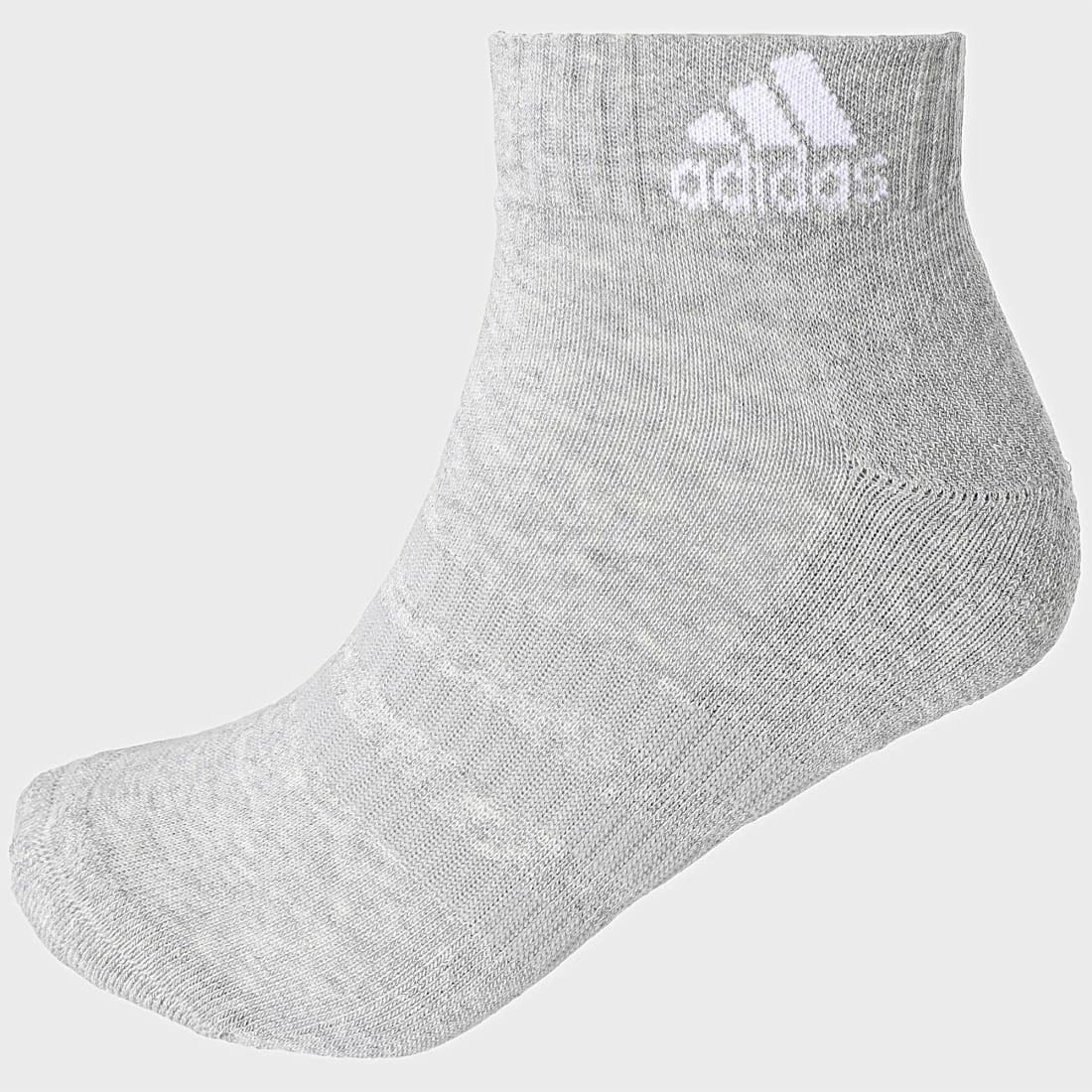 Grosses soldes 🛒 Lot De 3 Paires De Chaussettes Cush Ankle DZ9364 Gris Chiné Blanc Noir de Adidas Originals ⌛ 5 Grosses soldes 🛒 Lot De 3 Paires De Chaussettes Cush Ankle DZ9364 Gris Chiné Blanc Noir de Adidas Originals ⌛ – Image 3