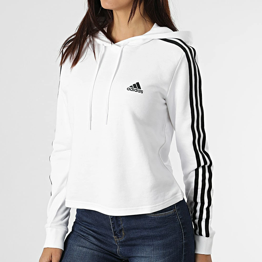 Budget 🤩 Sweat Capuche Femme A Bandes 3 Stripes GM5574 Ecru de Adidas Performance 🛒 3 Budget 🤩 Sweat Capuche Femme A Bandes 3 Stripes GM5574 Ecru de Adidas Performance 🛒