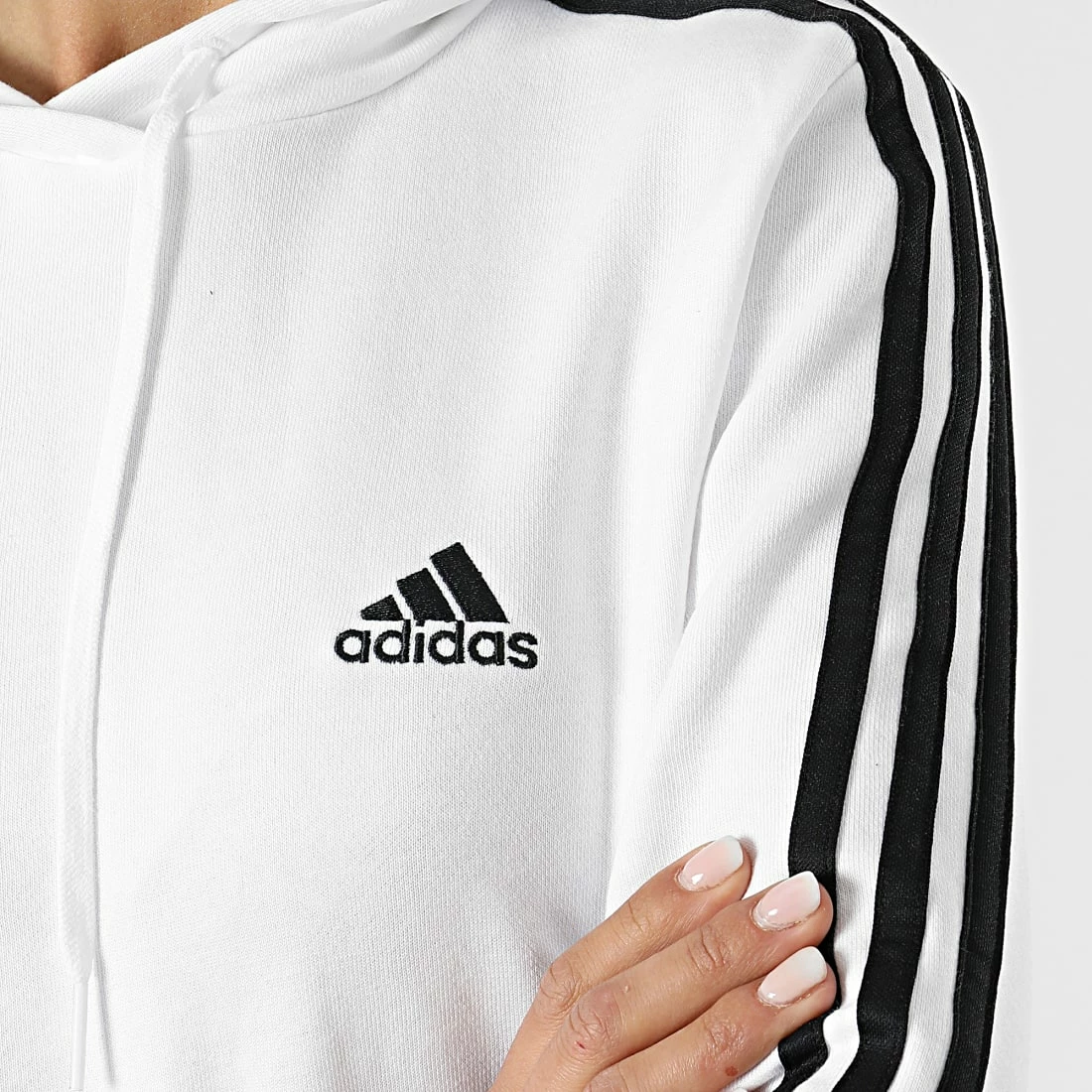 Budget 🤩 Sweat Capuche Femme A Bandes 3 Stripes GM5574 Ecru de Adidas Performance 🛒 6 Budget 🤩 Sweat Capuche Femme A Bandes 3 Stripes GM5574 Ecru de Adidas Performance 🛒 – Image 4