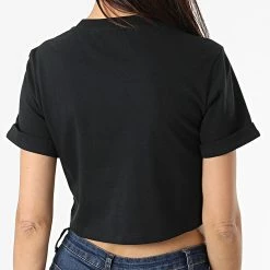 De gros ✨ Tee 👚 Shirt Crop Femme H37882 Noir de Adidas Originals 🎁 -Pas Cher adidas Magasin adidas 267540 H37882 20210603T163447 06