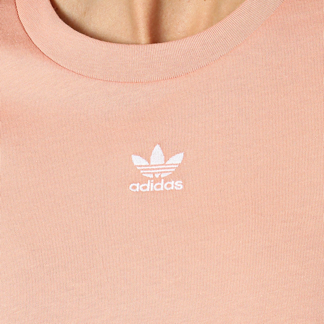 Offres 😍 Tee 👚 Shirt Crop Femme H37883 Saumon de Adidas Originals 🧨 4 Offres 😍 Tee 👚 Shirt Crop Femme H37883 Saumon de Adidas Originals 🧨 – Image 2