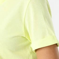 Vente flash 😀 Tee 👕 Shirt Crop Femme H37884 Jaune Clair de Adidas Originals ❤️ -Pas Cher adidas Magasin adidas 267542 H37884 20210603T122743 04