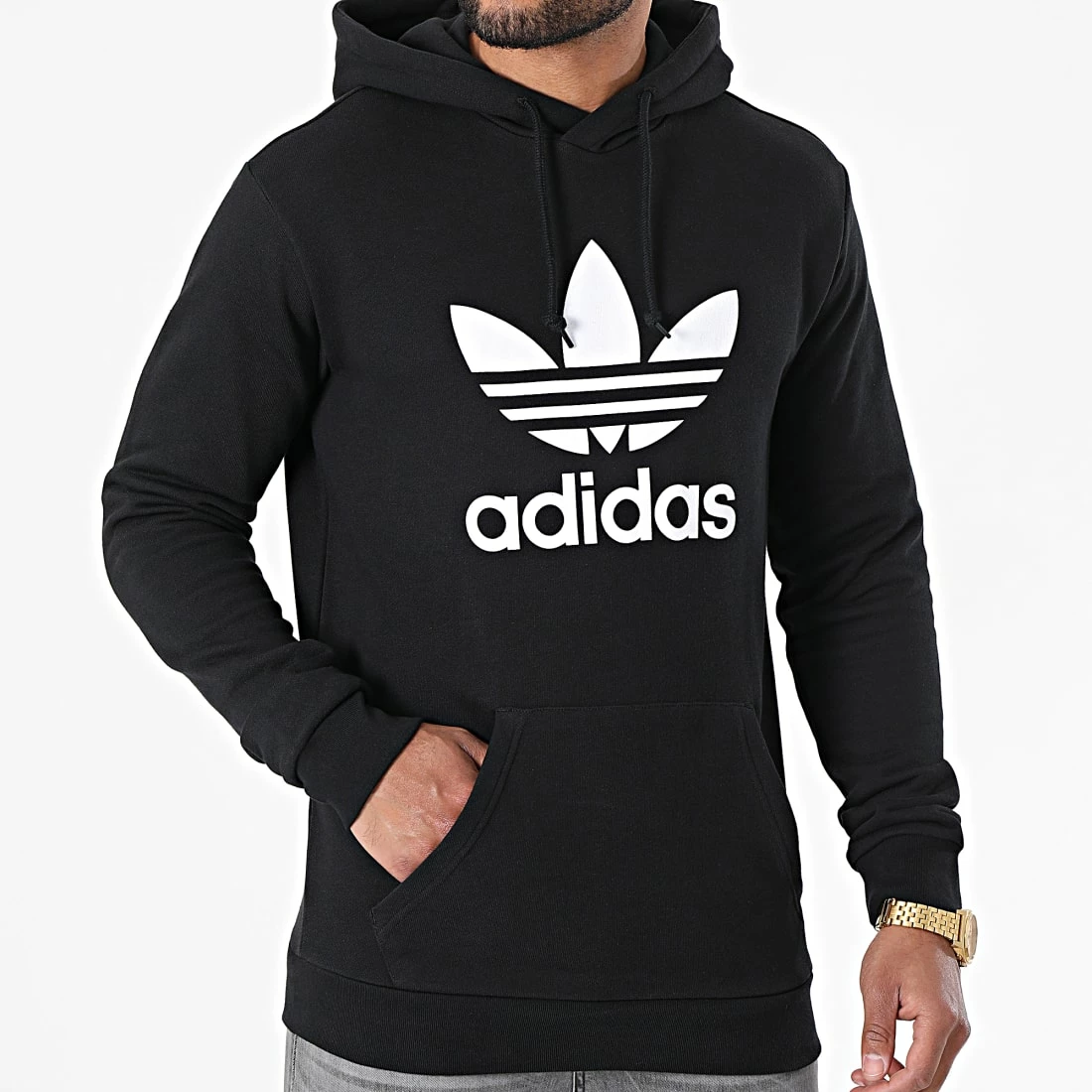 Top 10 🔔 Sweat Capuche Trefoil H06667 Noir de Adidas Originals ✨ 5 Top 10 🔔 Sweat Capuche Trefoil H06667 Noir de Adidas Originals ✨ – Image 3