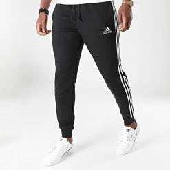 Nouveau 🔔 Pantalon Jogging A Bandes 3 Stripes GM1089 Noir de Adidas Performance 🤩