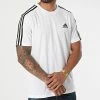 Acheter 🧨 Tee 👚 Shirt A Bandes 3 Stripes GM2156 Blanc de Adidas Performance 😉 -Pas Cher adidas Magasin adidas 268050 GM2156 20210603T121410 01