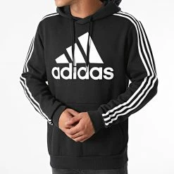 Promo ⭐ Sweat Capuche A Bandes H14641 Noir de Adidas Originals ⭐ 10 Promo ⭐ Sweat Capuche A Bandes H14641 Noir de Adidas Originals ⭐ -Pas Cher adidas Magasin adidas 268351 H14641 20210603T143209 03