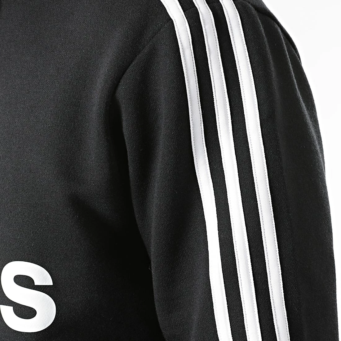 Promo ⭐ Sweat Capuche A Bandes H14641 Noir de Adidas Originals ⭐ 6 Promo ⭐ Sweat Capuche A Bandes H14641 Noir de Adidas Originals ⭐ – Image 4