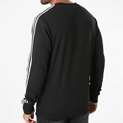 Promo 💯 Sweat Crewneck A Bandes 3 Stripes GK9078 Noir de Adidas Performance ❤️ -Pas Cher adidas Magasin adidas 268513 GK9078 20210603T121004 06
