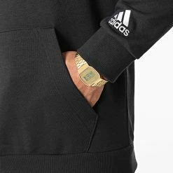 Acheter ⭐ Sweat Capuche Essentials French Terry Linear Logo GK9064 Noir de Adidas Performance 😉 -Pas Cher adidas Magasin adidas 268651 GK9064 20210603T155250 04