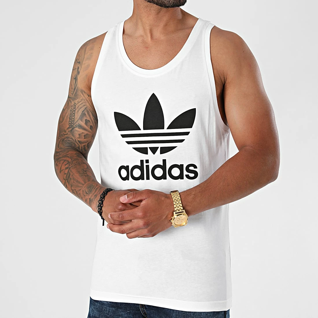 Tout neuf 👍 Débardeur Trefoil H06636 Blanc de Adidas Originals ⭐ 5 Tout neuf 👍 Débardeur Trefoil H06636 Blanc de Adidas Originals ⭐ – Image 3