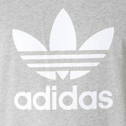 Nouveau 🤩 Tee 👚 Shirt Trefoil H06643 Gris Chiné de Adidas Originals 🧨 -Pas Cher adidas Magasin adidas 269449 H06643 20210609T160741 02