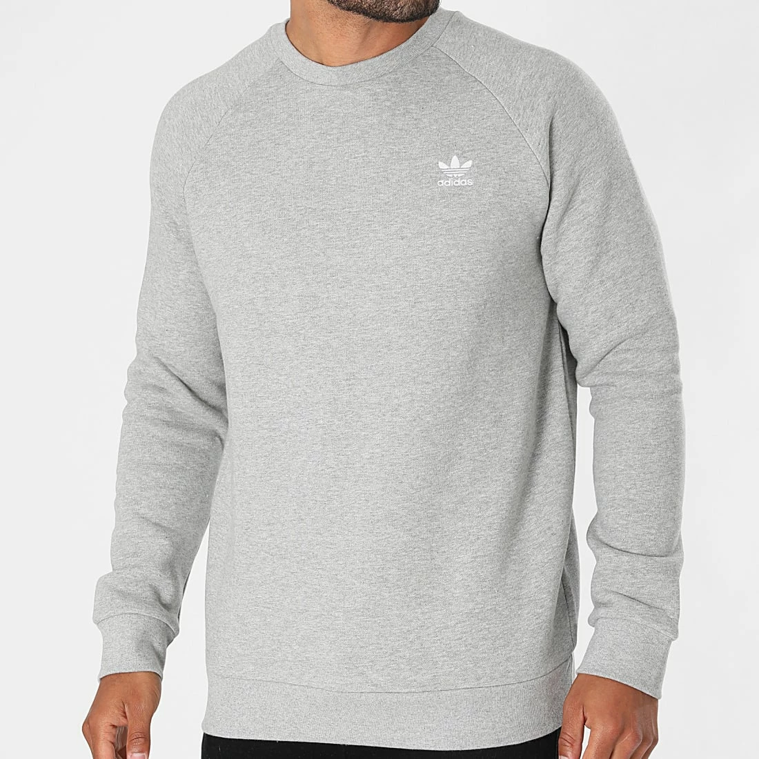 Vente flash ✨ Sweat Crewneck Essential H34644 Gris Chiné de Adidas Originals 😉 3 Vente flash ✨ Sweat Crewneck Essential H34644 Gris Chiné de Adidas Originals 😉