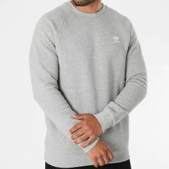Vente flash ✨ Sweat Crewneck Essential H34644 Gris Chiné de Adidas Originals 😉 10 Vente flash ✨ Sweat Crewneck Essential H34644 Gris Chiné de Adidas Originals 😉 -Pas Cher adidas Magasin adidas 269451 H34642 20210609T160622 03