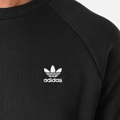 Vente flash 😍 Sweat Crewneck Essential H34645 Noir de Adidas Originals ⭐ -Pas Cher adidas Magasin adidas 269454 H34645 20210609T161658 02