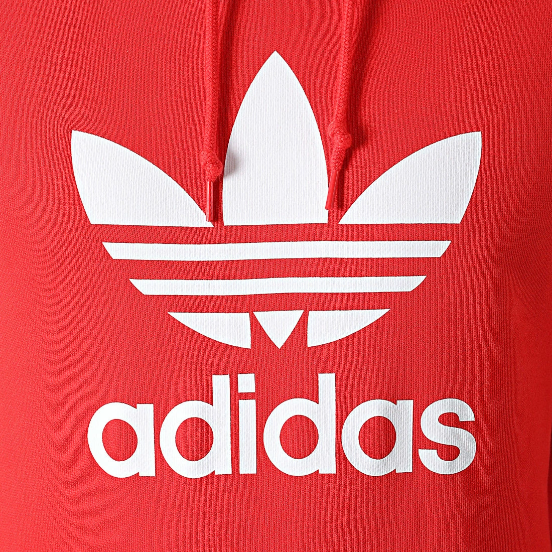 Remise 😉 Sweat Capuche Trefoil H06668 Rouge de Adidas Originals 🎉 4 Remise 😉 Sweat Capuche Trefoil H06668 Rouge de Adidas Originals 🎉 – Image 2