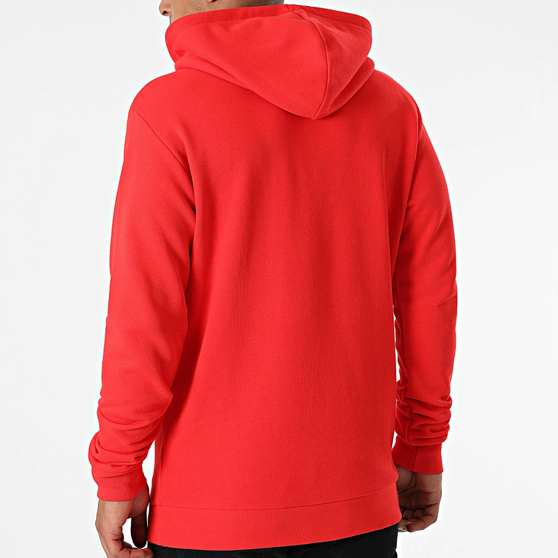 Remise 😉 Sweat Capuche Trefoil H06668 Rouge de Adidas Originals 🎉 7 Remise 😉 Sweat Capuche Trefoil H06668 Rouge de Adidas Originals 🎉 – Image 5