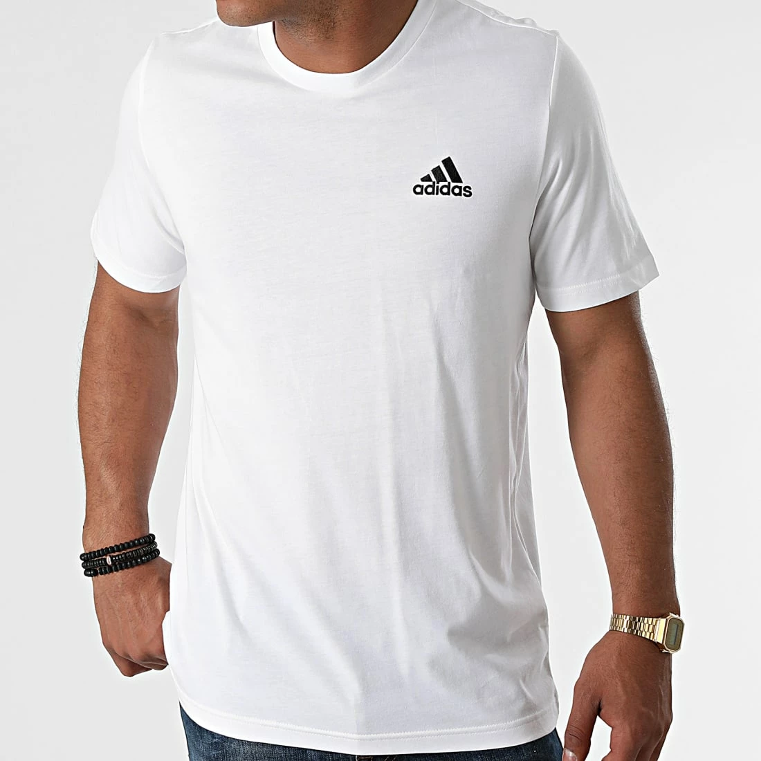 Promo 🧨 Tee 👕 Shirt M SL GK9640 Blanc de Adidas Performance ❤️ 5 Promo 🧨 Tee 👕 Shirt M SL GK9640 Blanc de Adidas Performance ❤️ – Image 3