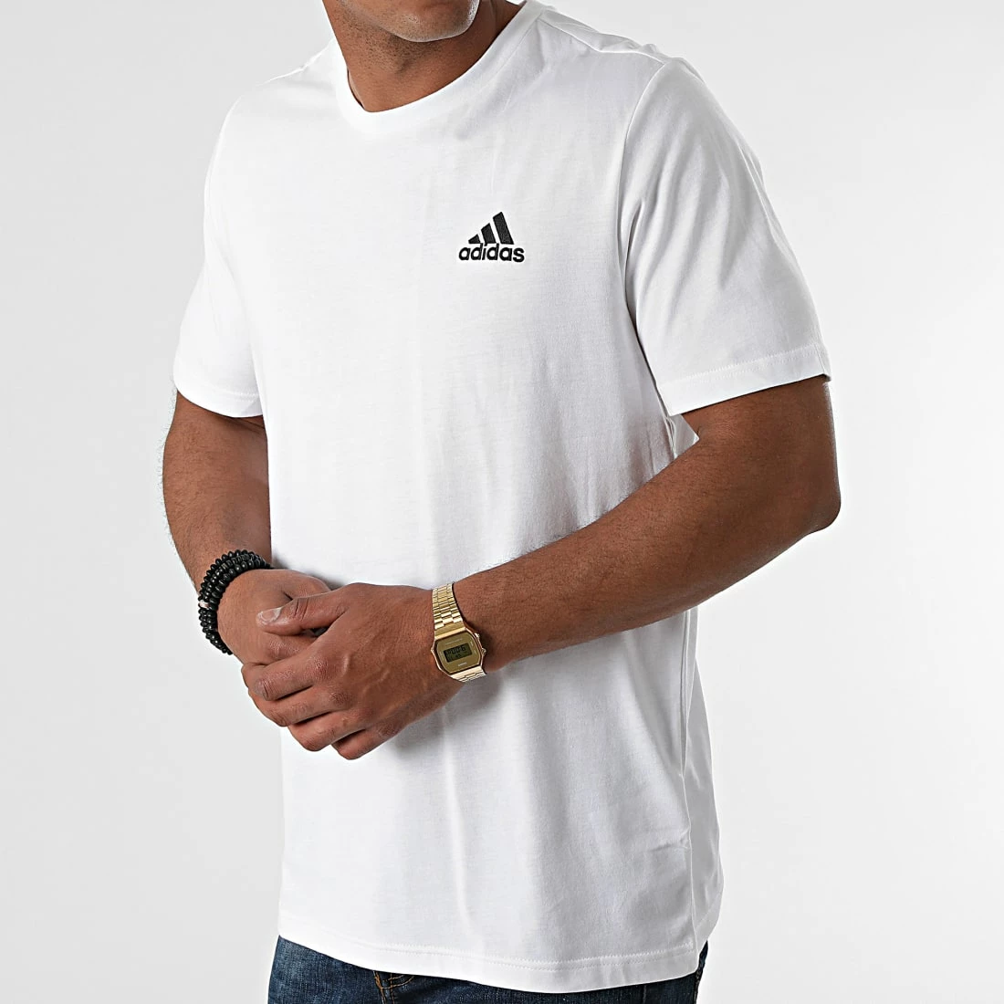 Promo 🧨 Tee 👕 Shirt M SL GK9640 Blanc de Adidas Performance ❤️ 7 Promo 🧨 Tee 👕 Shirt M SL GK9640 Blanc de Adidas Performance ❤️ – Image 5