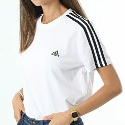 Meilleur prix 😍 Tee 👚 Shirt Femme A Bandes 3 Stripes GL0783 Blanc de Adidas Performance 😀 11 Meilleur prix 😍 Tee 👚 Shirt Femme A Bandes 3 Stripes GL0783 Blanc de Adidas Performance 😀 -Pas Cher adidas Magasin adidas 269983 GL0783 20210621T101326 04